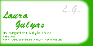 laura gulyas business card